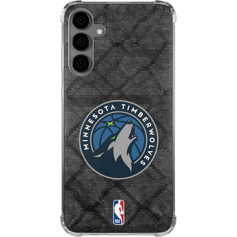 NBA Minnesota Timberwolves Dark Rust Galaxy S24 Plus Clear Case